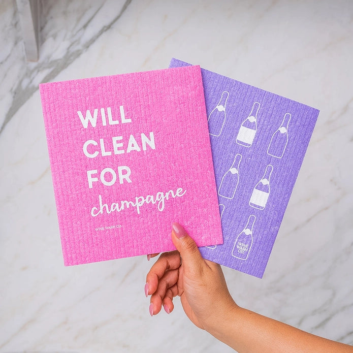 Biodegradable Dish Cloths– Pink/Purple