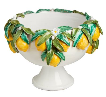 Lemons Footed Bowl