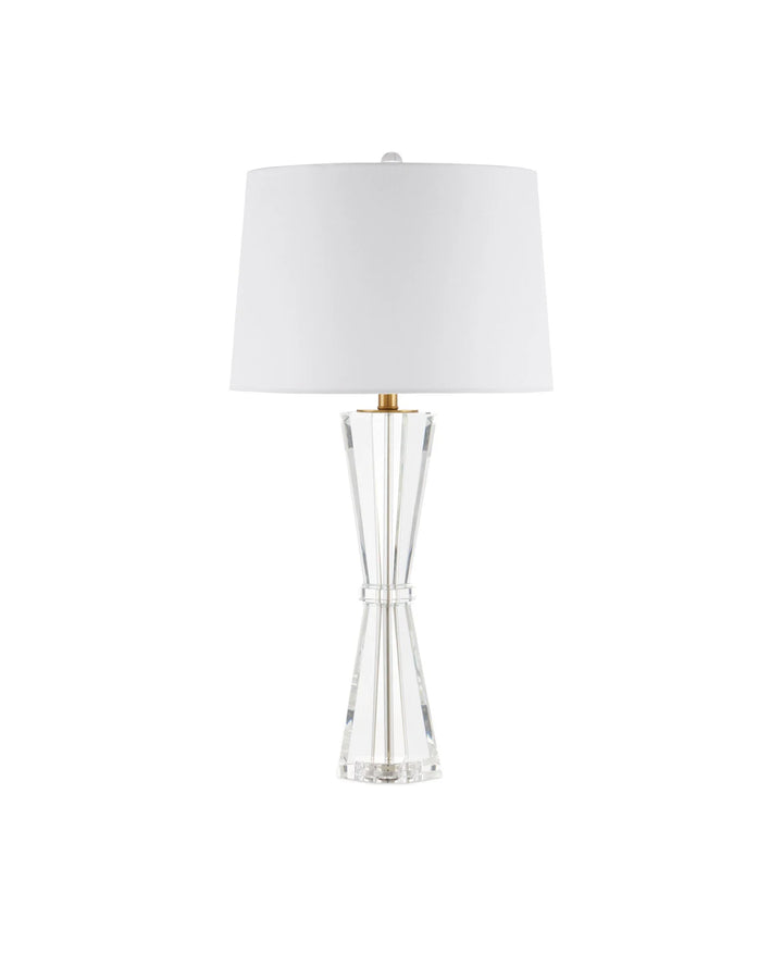 Hourglass Crystal Table Lamp