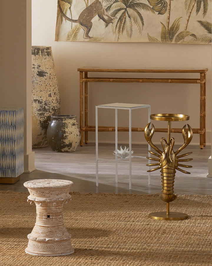 Brass Lobster Drinks Table