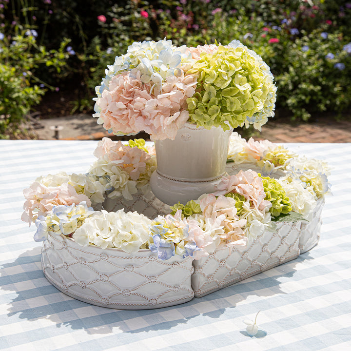 Berry &amp; Thread Petite Parterre Garden 8" Planter Whitewash