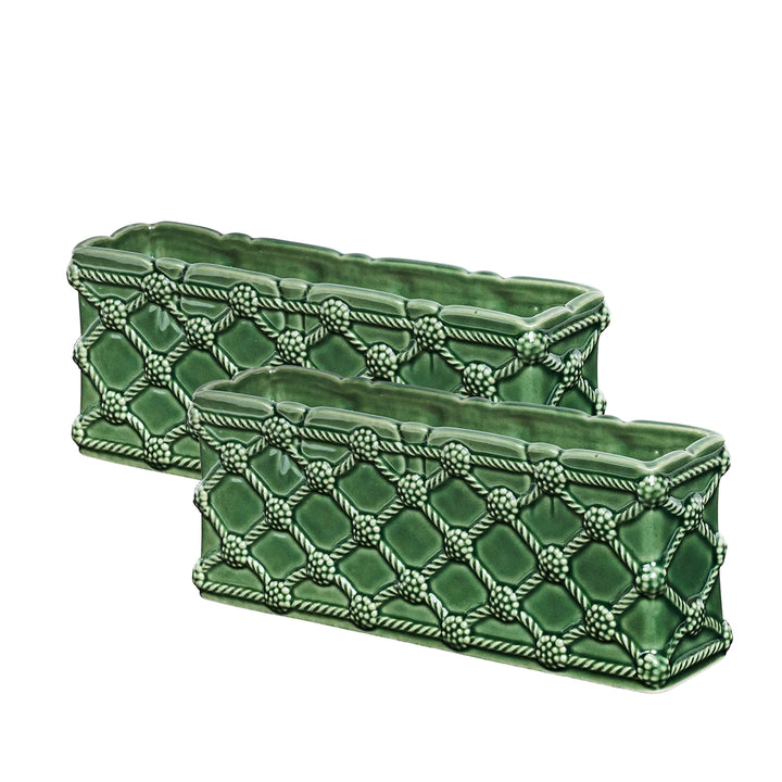Berry &amp; Thread Petite Parterre Garden Planter 8" Basil