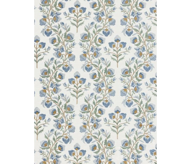 Pomeline Embroidery Pillow - Bluebell
