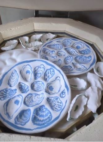 Blue Oyster Plate