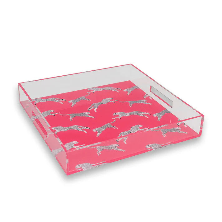 Cheetah Acrylic Tray