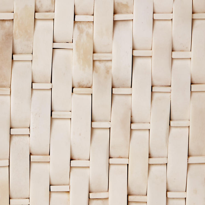 Basketweave Hinged Bone Box