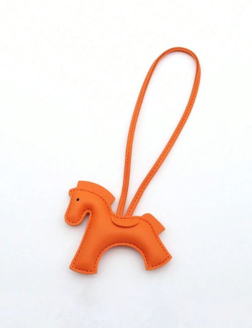Galloping Horse Bag Charm- Orange