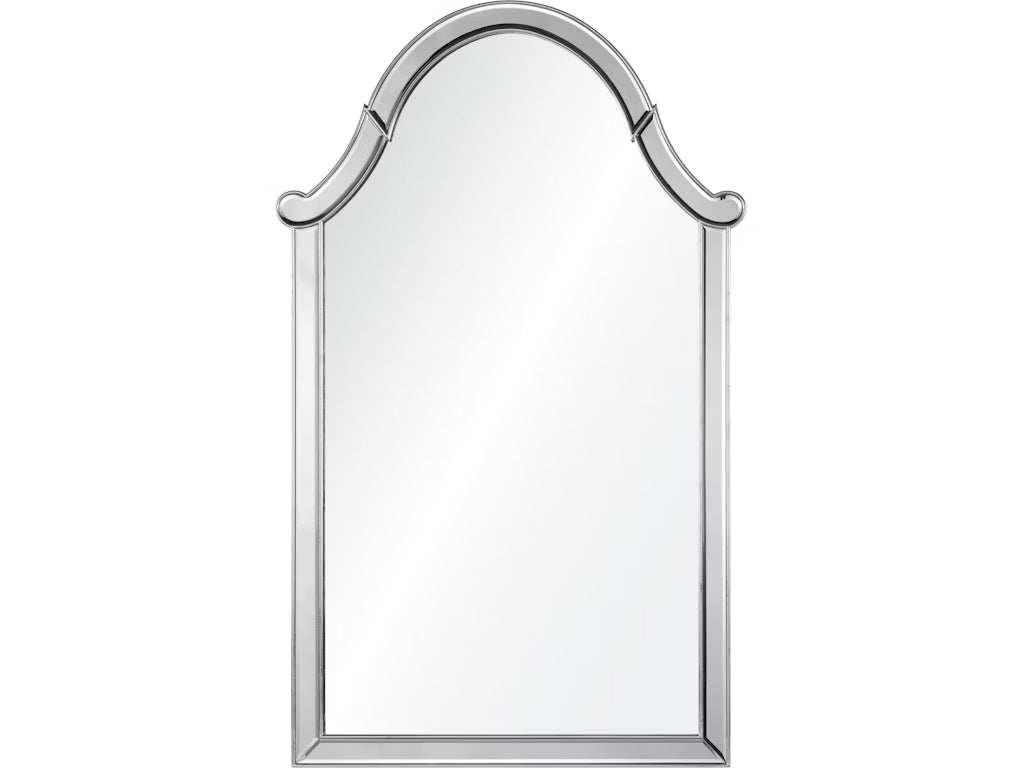 Silver Leaf Arched Mirror