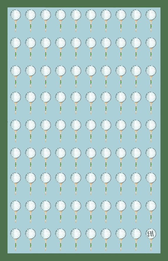 Double Sided Tee Time Tea Towel