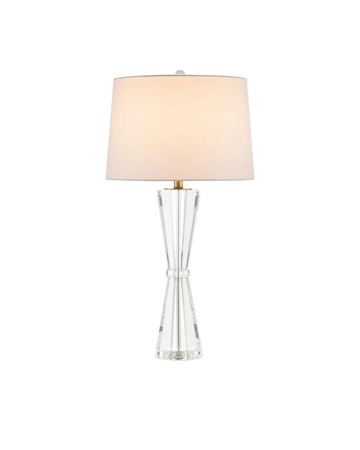 Hourglass Crystal Table Lamp