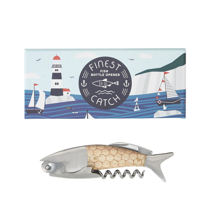 Wooden Fish Bottle Opener