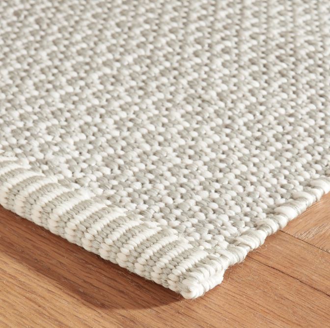 Finn Handwoven Indoor/Outdoor Rug- Platinum