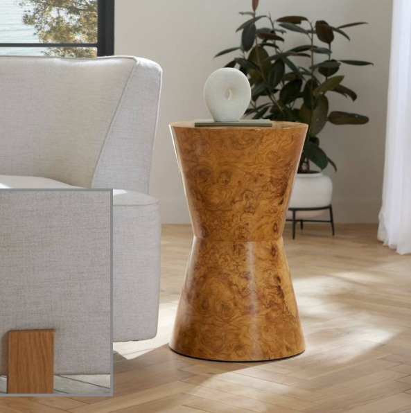 Burl Drinks Table