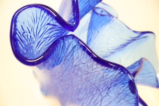 Hadeland Norway Blue Glass Bowl