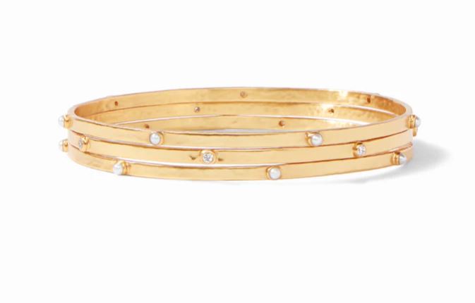 Crescent Stone Bangle - Cubic Z Small
