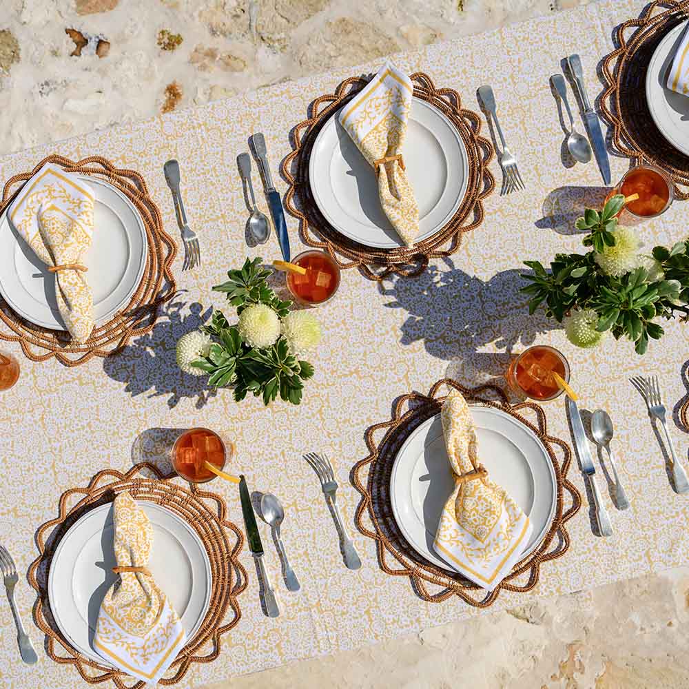 Tapestry Marigold Tablecloth