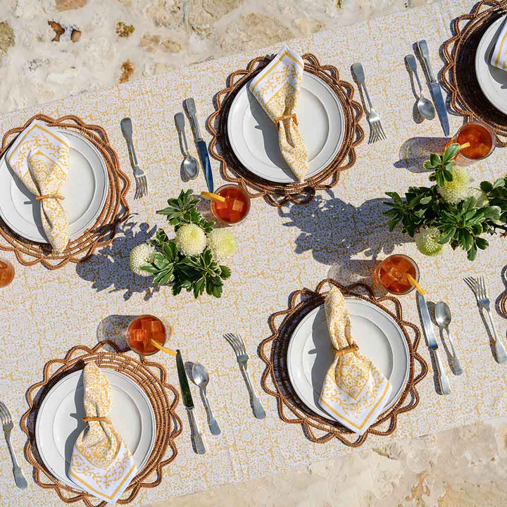 Tapestry Marigold Tablecloth