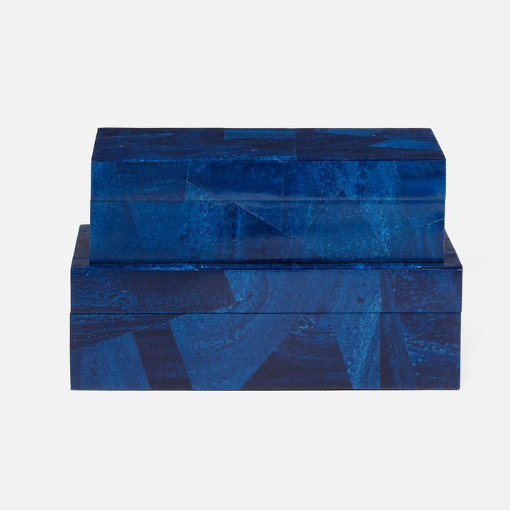 Blue Marbled Resin Box