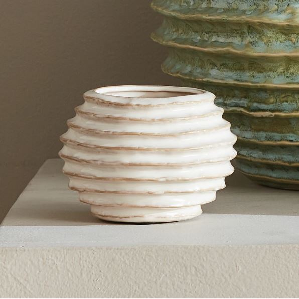 White Avani Pot- Small