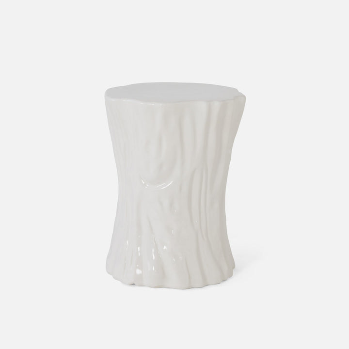 White Tree Stump Stool