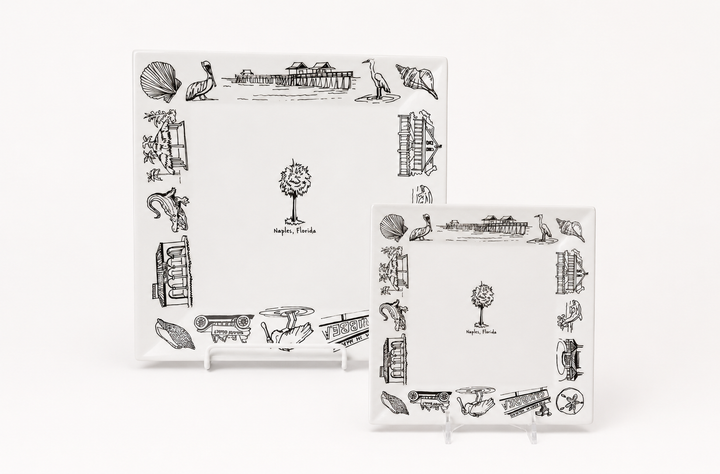 Naples Small Square Plate
