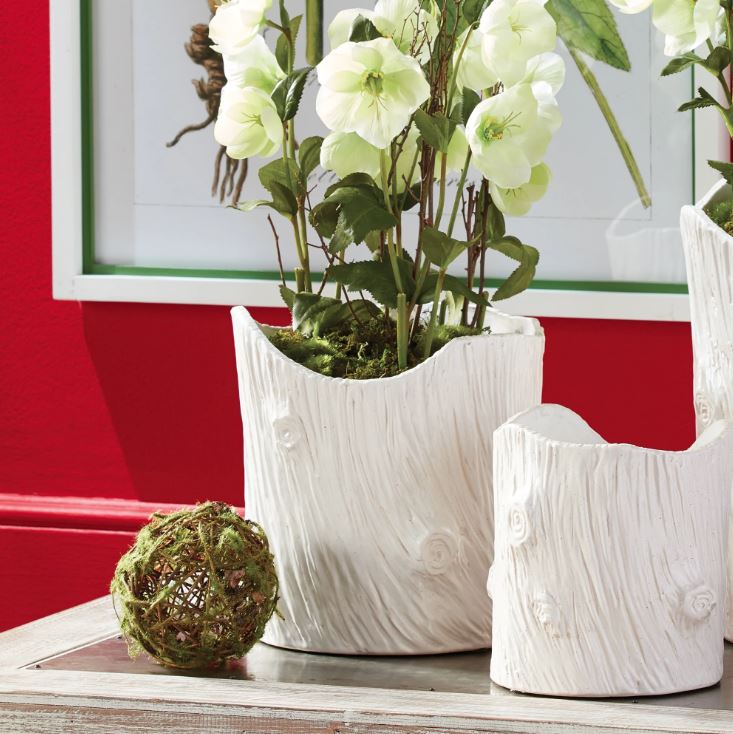 Modern Faux Bois Pot