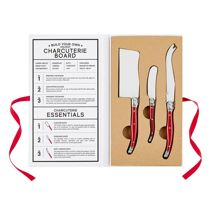 Red Charcuterie Cheese Knives
