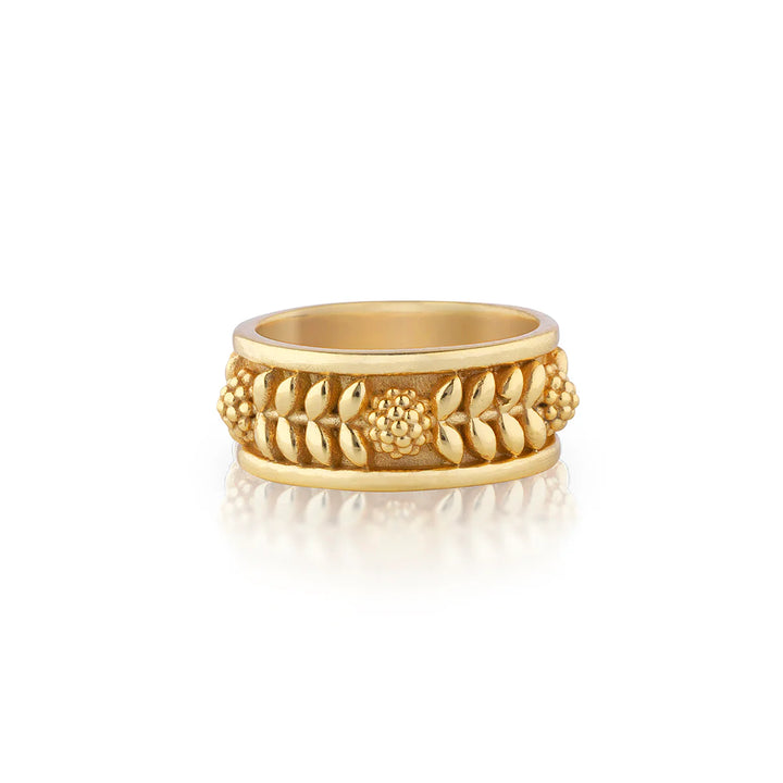 Berry Vine Ring, Size 7, Gold