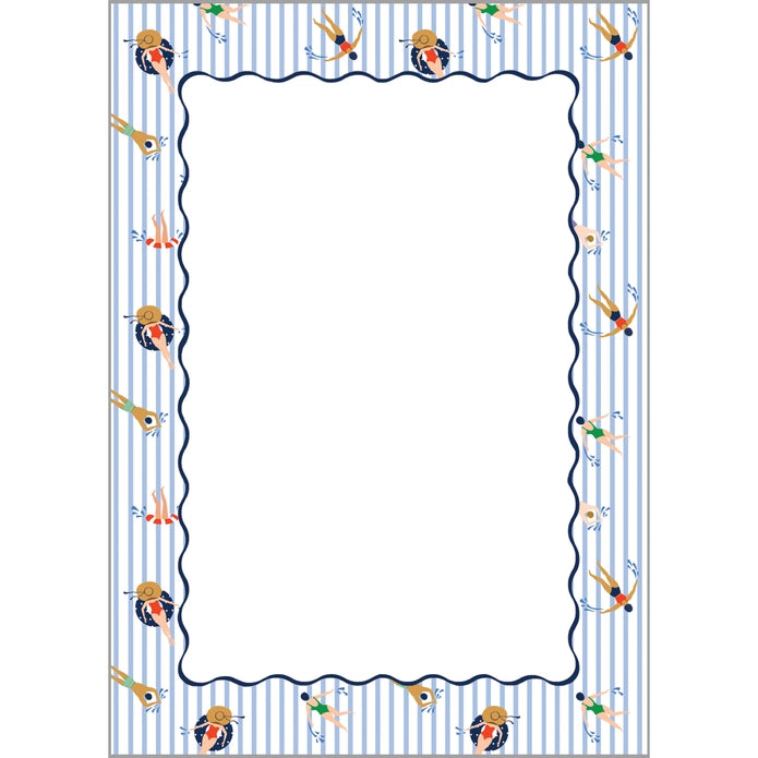 Striped Swimmers Notepad