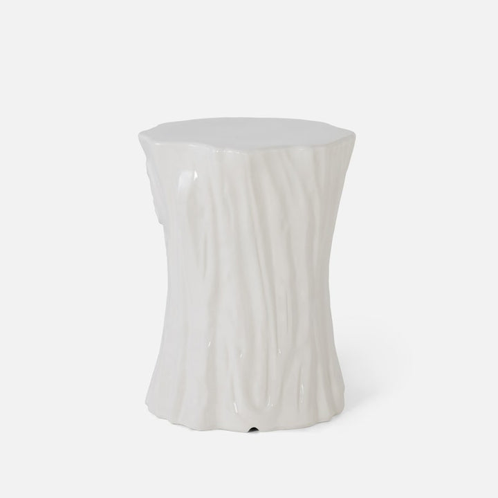 White Tree Stump Stool