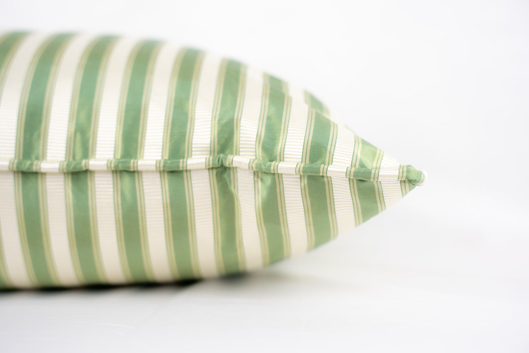 Shirred Stripe Pillow-Bonsai