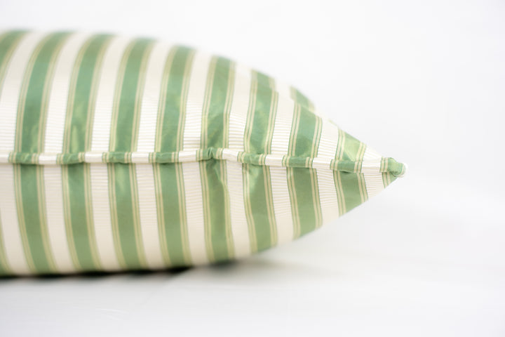Shirred Stripe Pillow-Bonsai