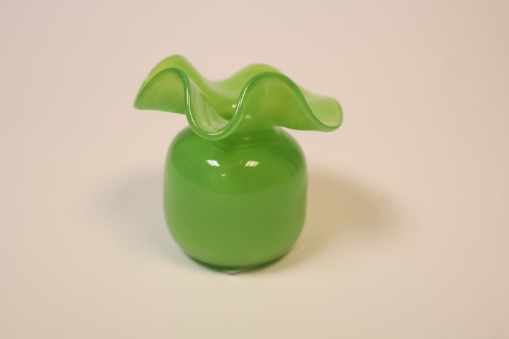 Mini Ruffle Bud Vase- Light Green