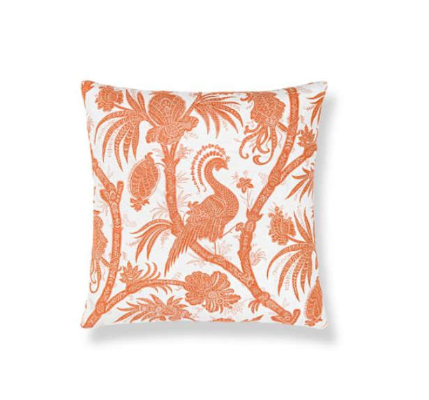 Balinese Peacock Pillow-Mandarin