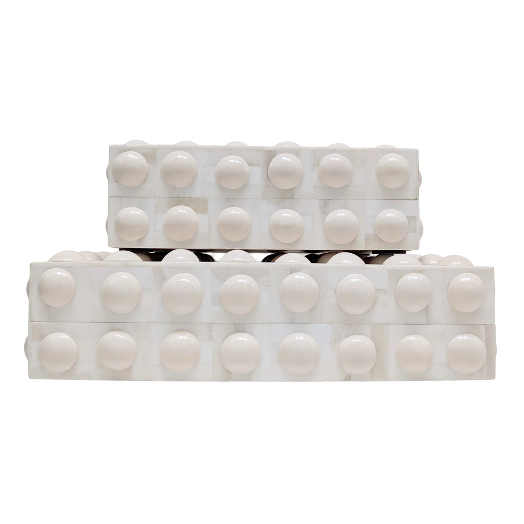 White Button Box
