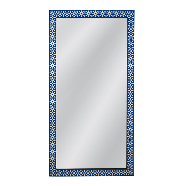 Blue Bone Inlay Floor Mirror