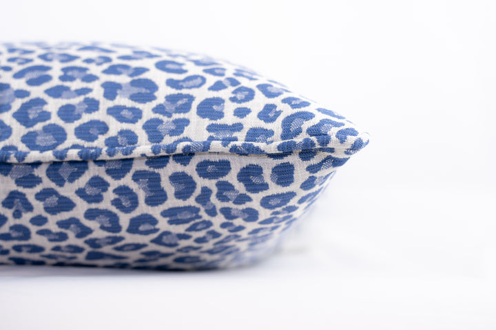 Backyard Bengal Pillow-Cobalt
