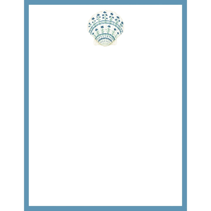 Painted Sea Shell Notepad
