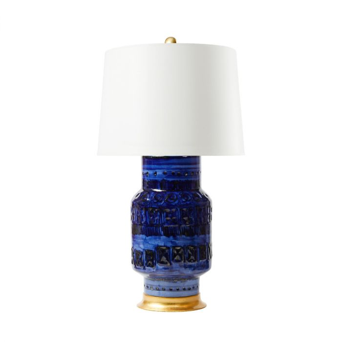 Glazed Royal Blue Lamp