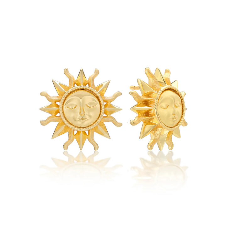 Soleil Stud Earrings, Gold