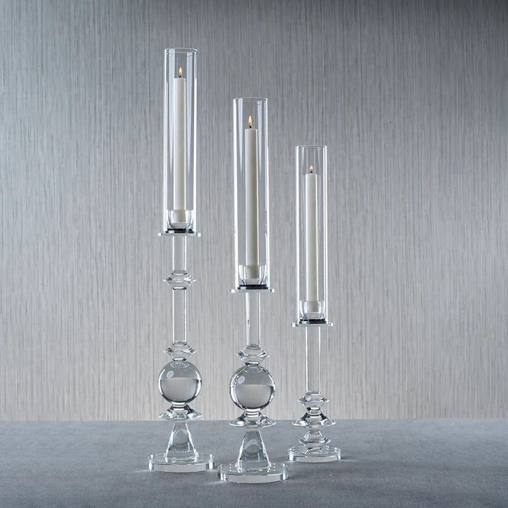 Valentina Crystal Candle Holder Medium - Pair