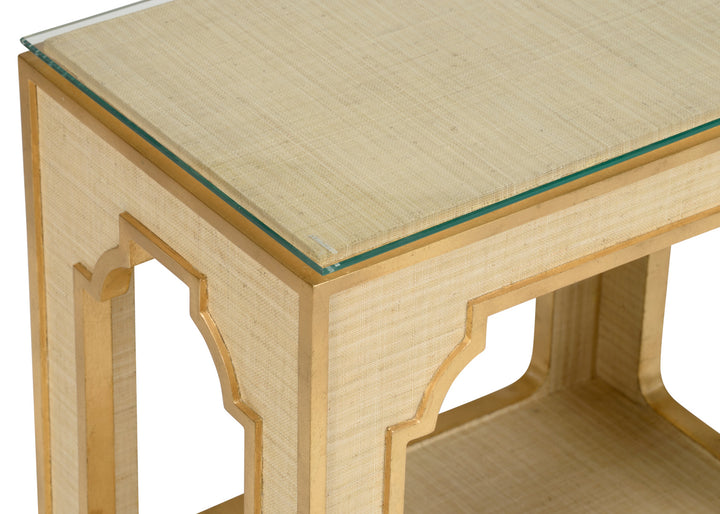 Raffia Side Table