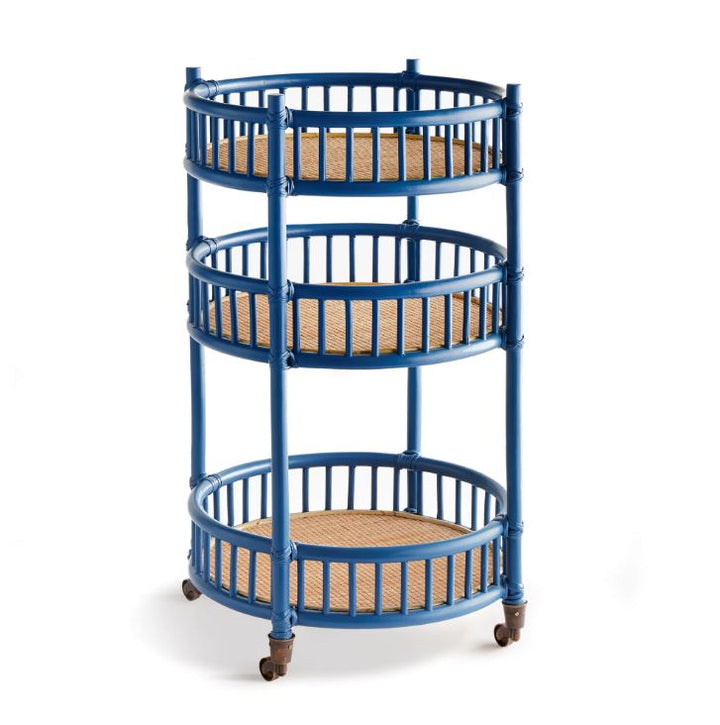 Blue Rowelyn Bar Cart