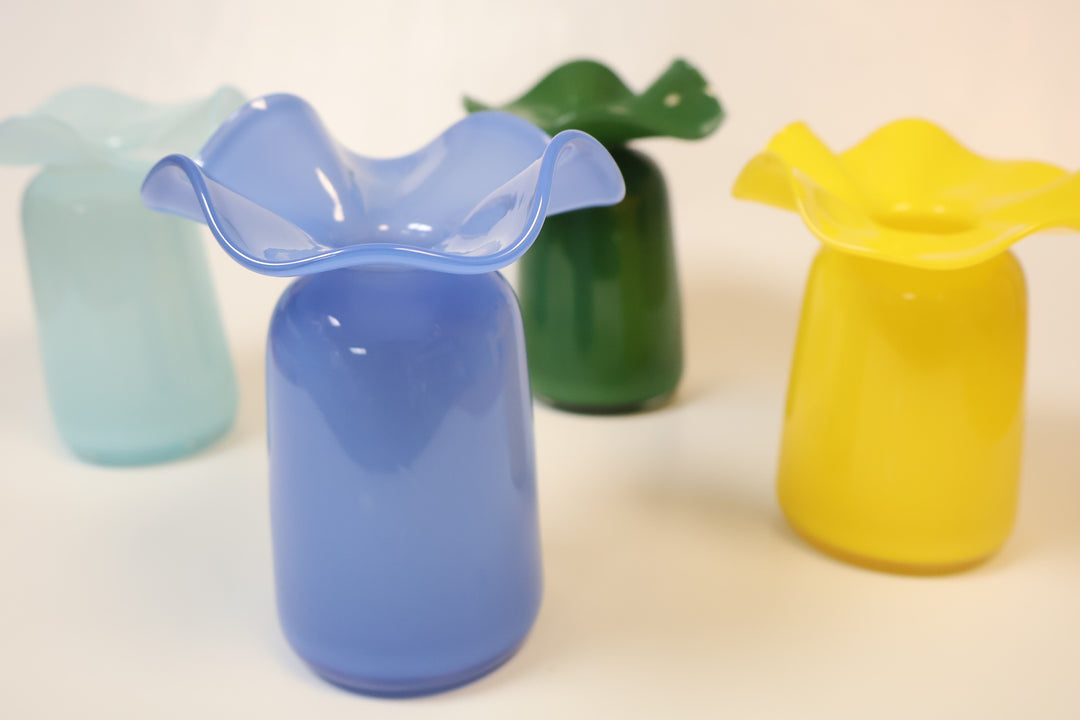 Medium Ruffle Bud Vase- Yellow