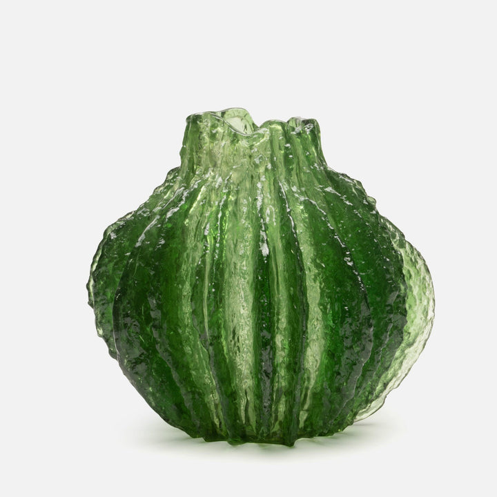 Resin Vase, Green