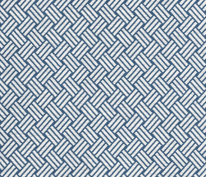 Lattice Outdoor Pillow - Lapis