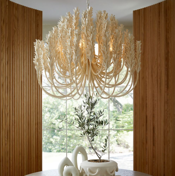 Ivory Coconut Shell Chandelier