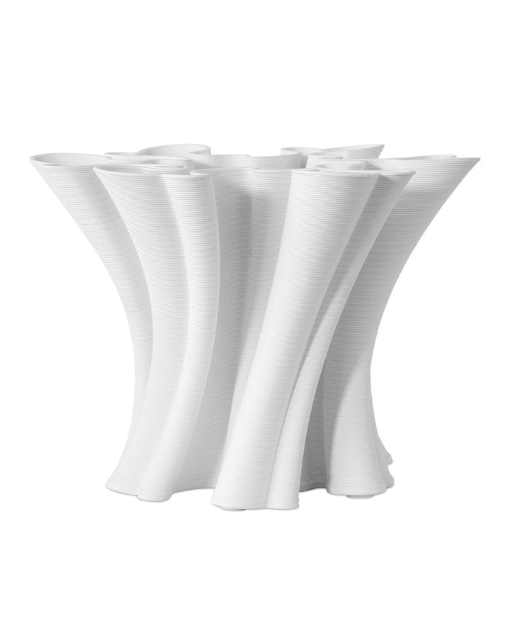 Twist White Vase
