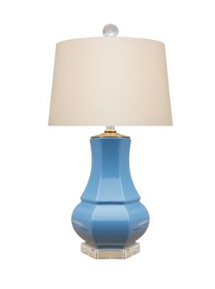 Porcelain French Blue Lucille Lamp