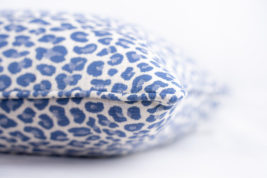 Backyard Bengal Pillow-Cobalt